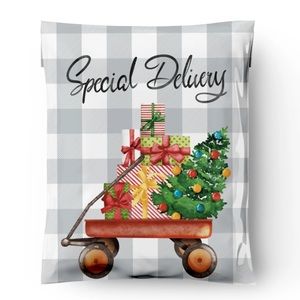 🌲20 Special Delivery Christmas Wagon poly Mailers- 10 x 13 inch